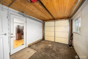 Extra garage in back, perfect for storing toys.