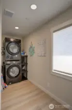 A peek inside the laundry room.