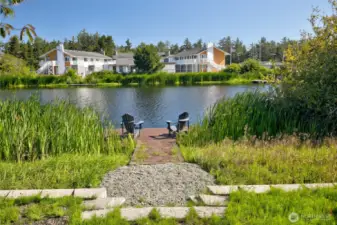 The private dock is a unique asset to this property.