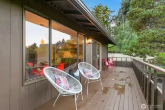 Enjoy another deck off of the dining room- perfect for entertaining!