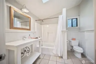 Main floor full bath.