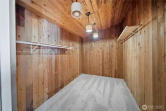 Primary walk-in closet.