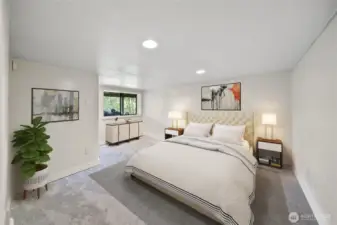 Lower level bedroom
