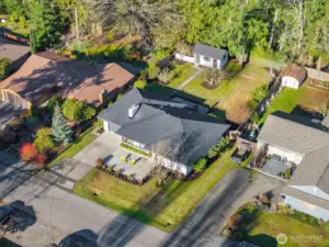 Enjoy large level lot with plenty of room to entertain, garden, play or just unwind.