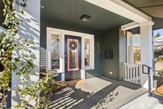 Large covered front porch