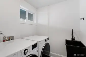 Laundry room on main level