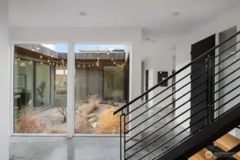 Stairs and atrium view