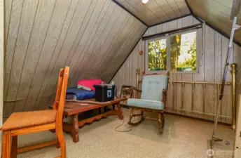 Upstairs (this side currently being used as storage, other side is being used as second bedroom)