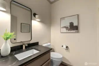 Main floor half bath