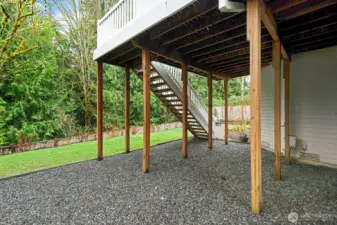 Entrance to basement level