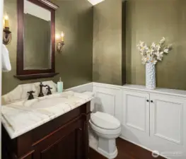 Main floor powder room.
