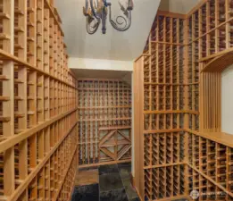 Wine cellar.