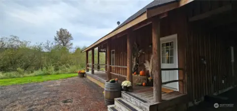 A cozy home or vacation spot.