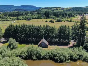 The scenic Boistfort Valley.