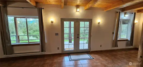 Solid wood doors and trim throughout.