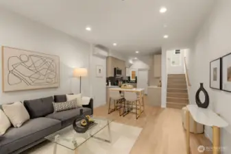 Spacious and functional, this living room is designed for entertaining and relaxation.