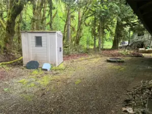 Storage Shed in Back