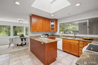 Clean and functional kitchen - right in the heart of the home.