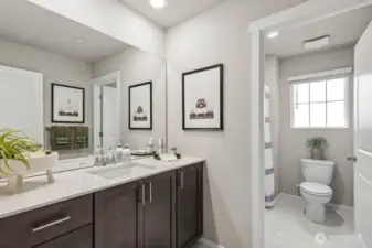 Photo rendering is representational. Actual home is under construction and finishes, elevation, and paint colors may vary. See site agent