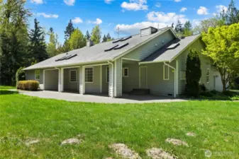 Access from the porch to the primary bedroom and the kitchen
