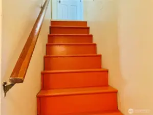 Lower floor staircase