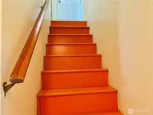 Lower floor staircase