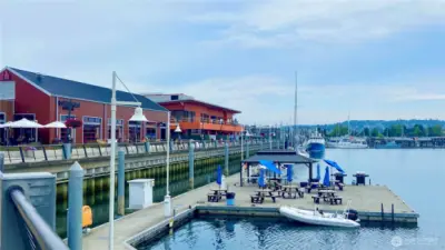 Waterfront Place offers dining, shopping, and stunning views