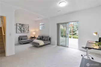 Seamless access to the outdoor patio.