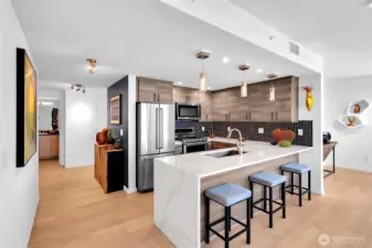 Excellent layout, brand new kitchen, new flooring, lighting throughout.