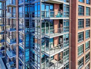 Private deck features desirable westerly exposure.