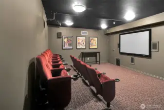Awesome media room for movie night and popcorn.