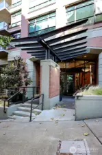 Outside entry off Terry Avenue.