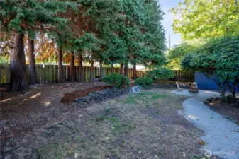 Fully fenced back yard!