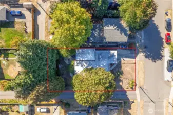 Sitting on a 6000 square foot corner lot, this property has room to possibly add an ADU.