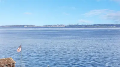 Seattle actually appears a lot closer than this. You will love the non-stop marine traffic on the sound.