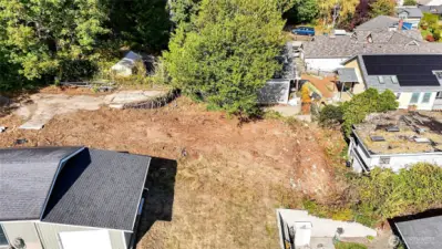 Lots of room to build your dream home when you remove the old house.