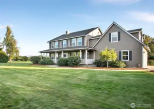 Expansive, level 1.4 acre lot with Mt Baker there to the east.