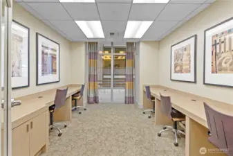 Business center for working from home