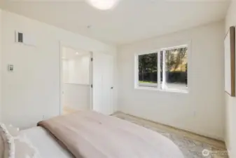 Additional upstairs bedroom with natural light, simple layout, and flexible use for guests, office, or everyday living.