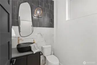 Power room on main floo