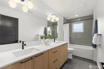 Large bathroom on the 2nd level to accomidate the 3 large bedrooms