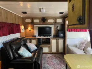 Roomy living room for comfortable evenings watching a movie.