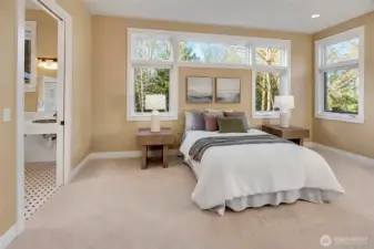 In-suite bedroom on mail level.