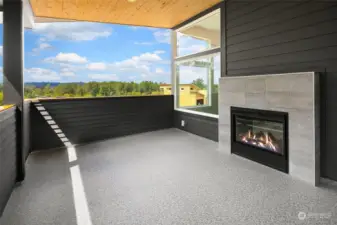 Double-Sided Gas Fireplace. Western exposure • Views of River, Park, & East Valley