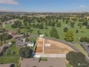 Large buildable footprint on this Country club view lot!