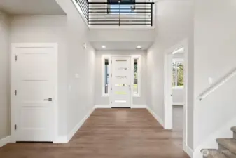 Large open entry with high ceilings