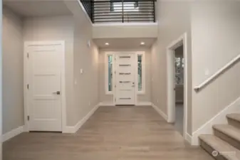 Large open entry with high ceilings