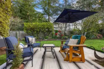 Enjoy a sunny island day on your back patio that was extended out in 2022.