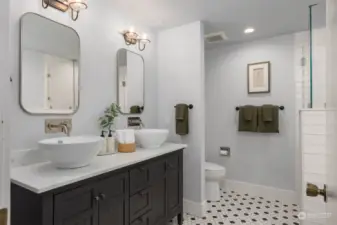 Freshly remodeled bathroom in 2022