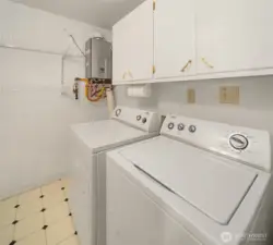 Tankless water and laundry